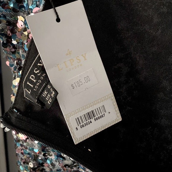 Beautiful body hugging sequin midi dress. Great for formal events, weddings, etc - Picture 6 of 6